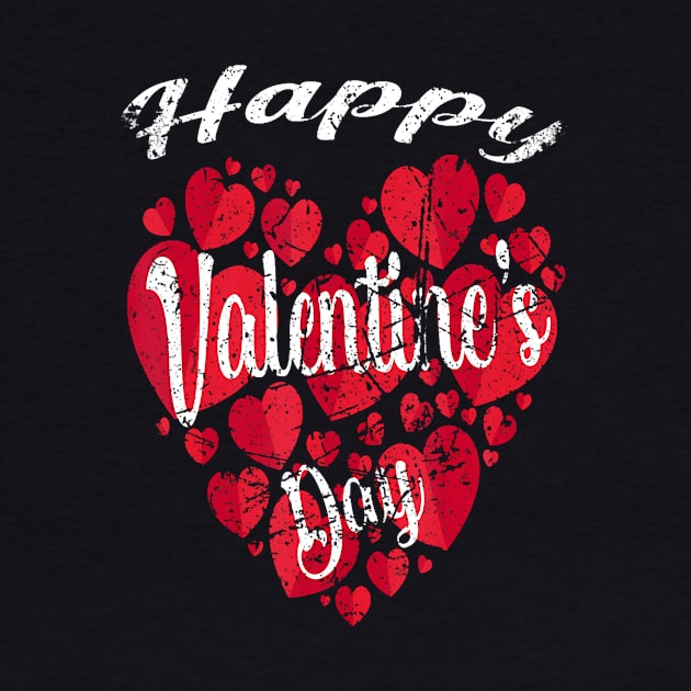 Happy Valentines Day 2022 Couples Matching Red Hearts by vulanstore